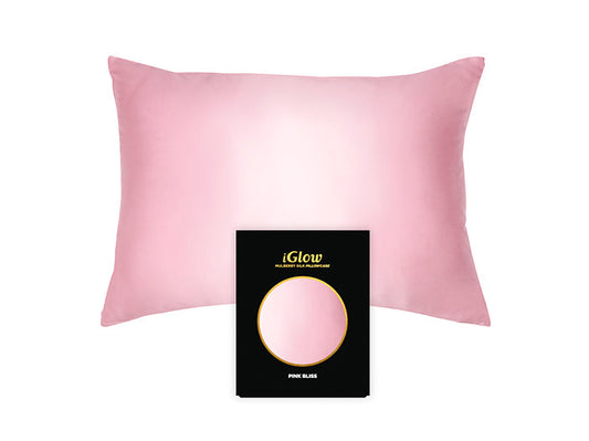 iGlow Silk Pillowcase - Pink Bliss (Pink)