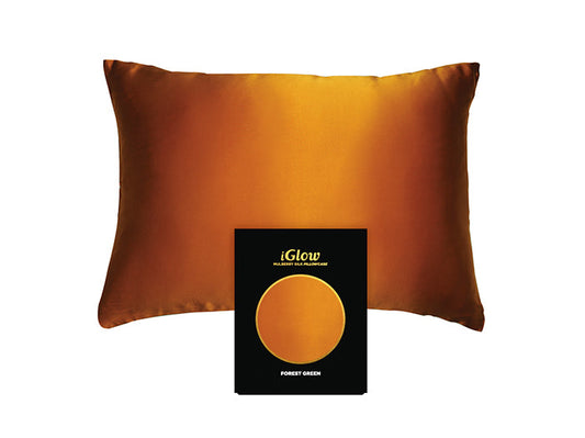 iGlow Silk Pillowcase - Orange Siesta (Orange)